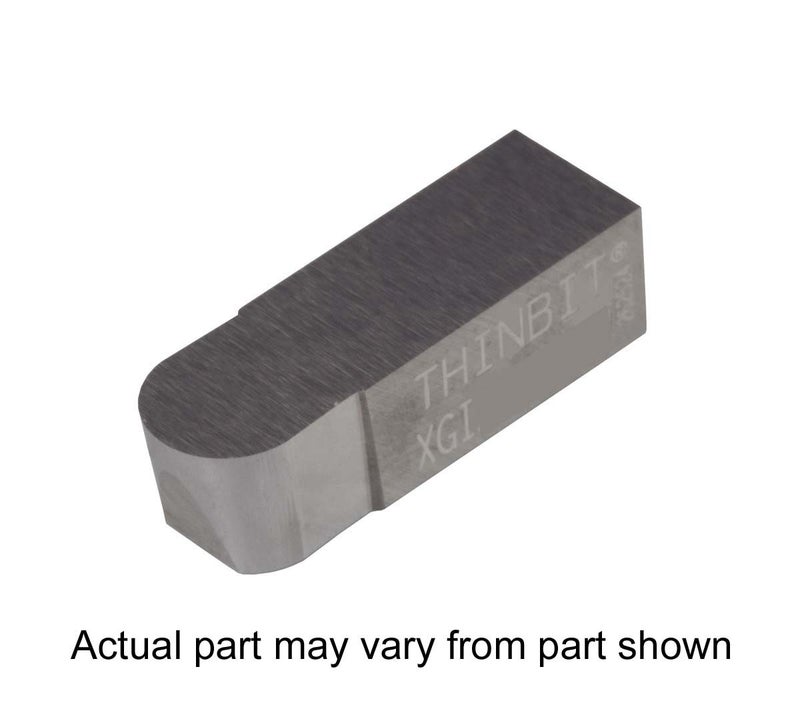 LITTLEBIT THINBIT 3 Pack XGI250HSFR 0.250" Width 0.250" Depth, Uncoated High Speed Steel, Full Radius, Grooving Insert for Plastics, Composites, Abusive Cutting Conditions and Low RPM Cutting - Image 2